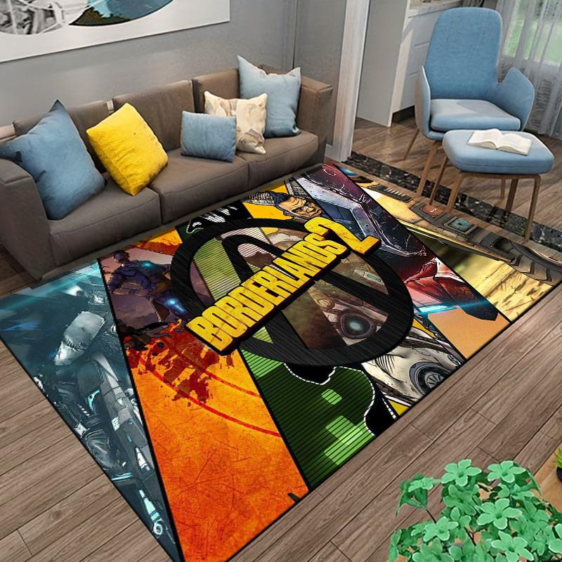 Borderlands-game Pattern Carpet Home Living Room Decoration Rug Bedroom Kitchen Bathroom Play Non-slip Floor Mat Hallway Balcony