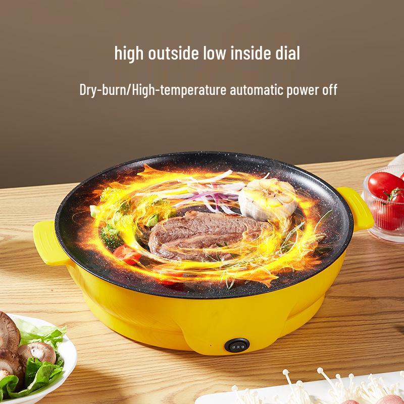 Multifunctional Portable Electric Grill: Household BBQ Pan & Oven