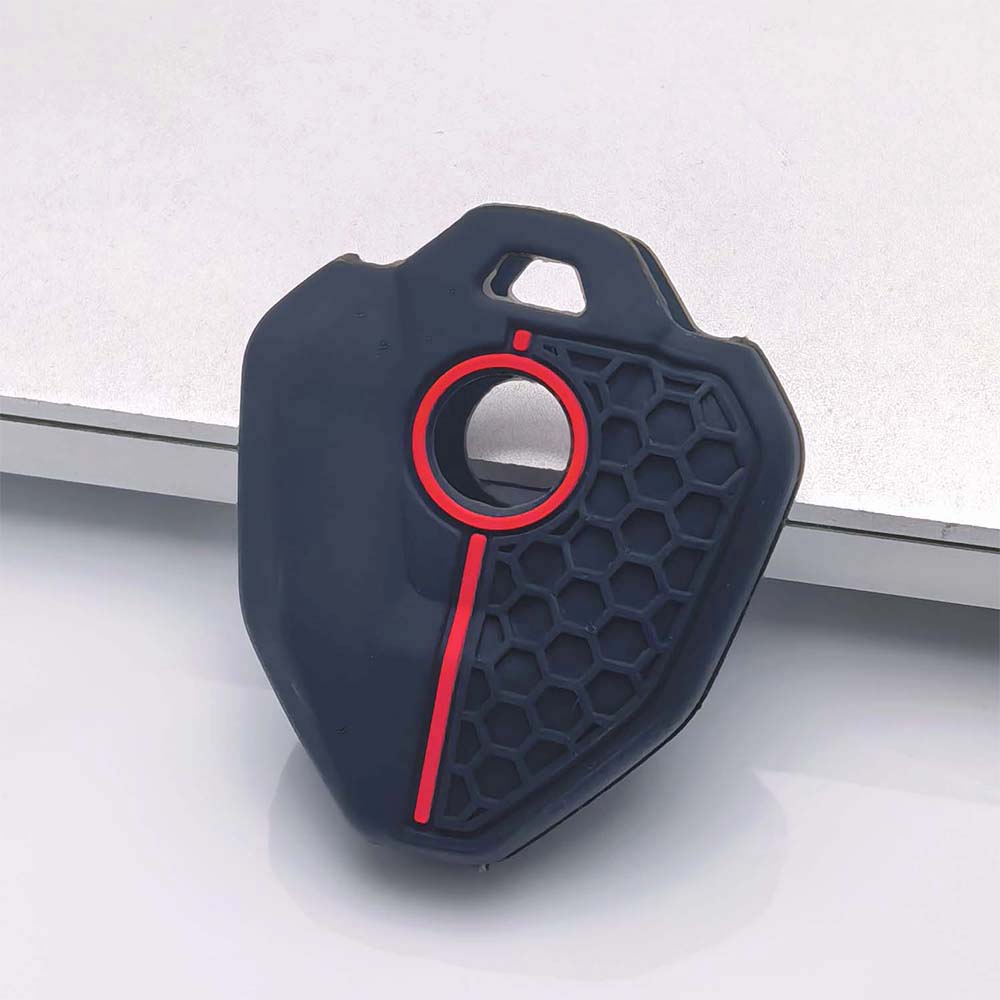 Key Holder Cover for CFMOTO 1-Button with Keychain Anti-Scratch Anti-Shock Keychain Holder Soft Silicone Motorcycle Key Protective Cover with Keychain