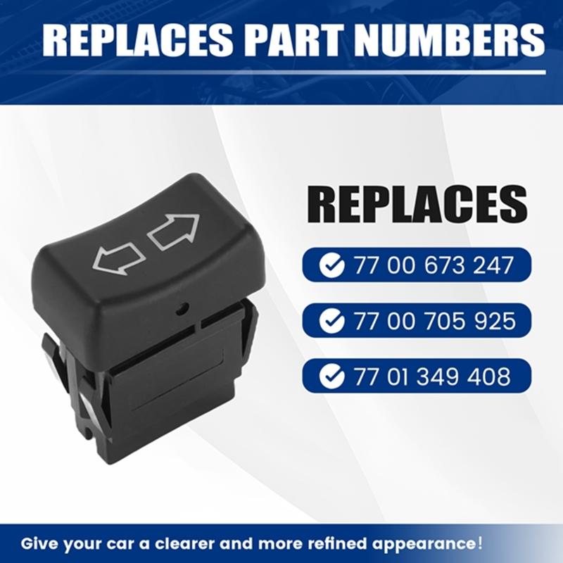 Κουμπί Ελέγχου Διακόπτη Ηλεκτρικού Παραθύρου Για Renault Super 5 Bariable 700705925 ,7701349408