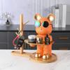 Bear Tray Bear Sculpture Piggy Bank Violent Bear Statue Resin Ornament Desktop Accessories Kids Gift Living Room Home Decor