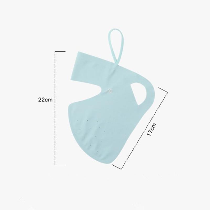 Sunscreen Mask Traceless Women Facekini Ice Silk Anti-Ultraviolet Summer Breathable Thin Cover Whole Face Uv Protection Mask