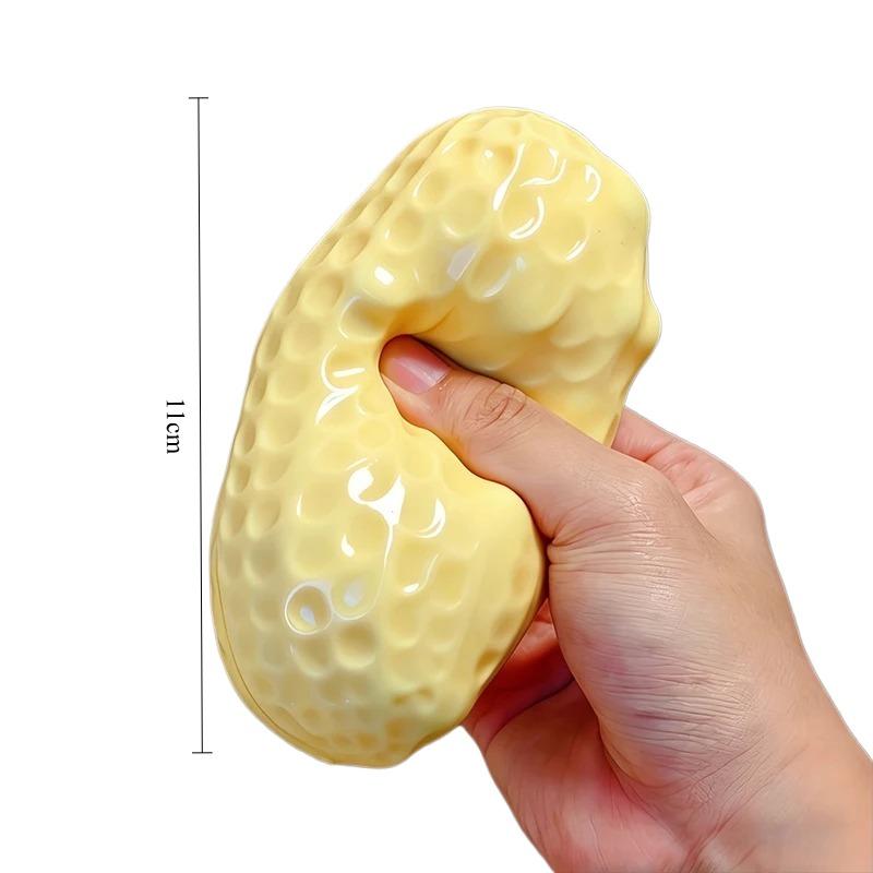 Erdnuss-Druckentlastungsspielzeug Weiches Gummi-Spielzeug Sensorisches Reiz-Spielzeug ASMR Sensorisches Druck-Spielzeug für Erwachsene Stressabbau-Spielzeug
