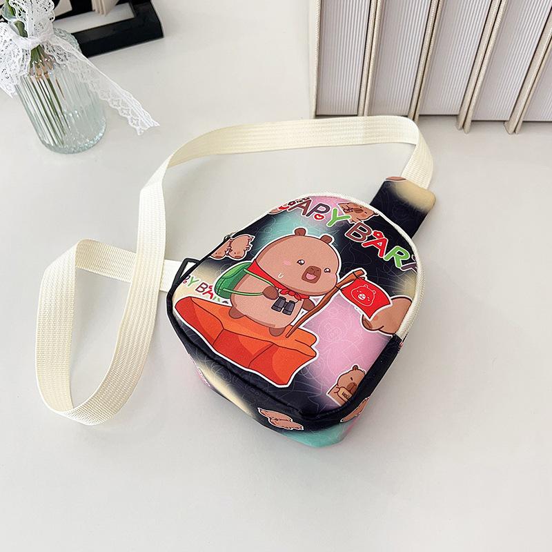 Kids' Capybara Chest Bag: Versatile Crossbody Coin Purse for Kindergarten Boys & Girls