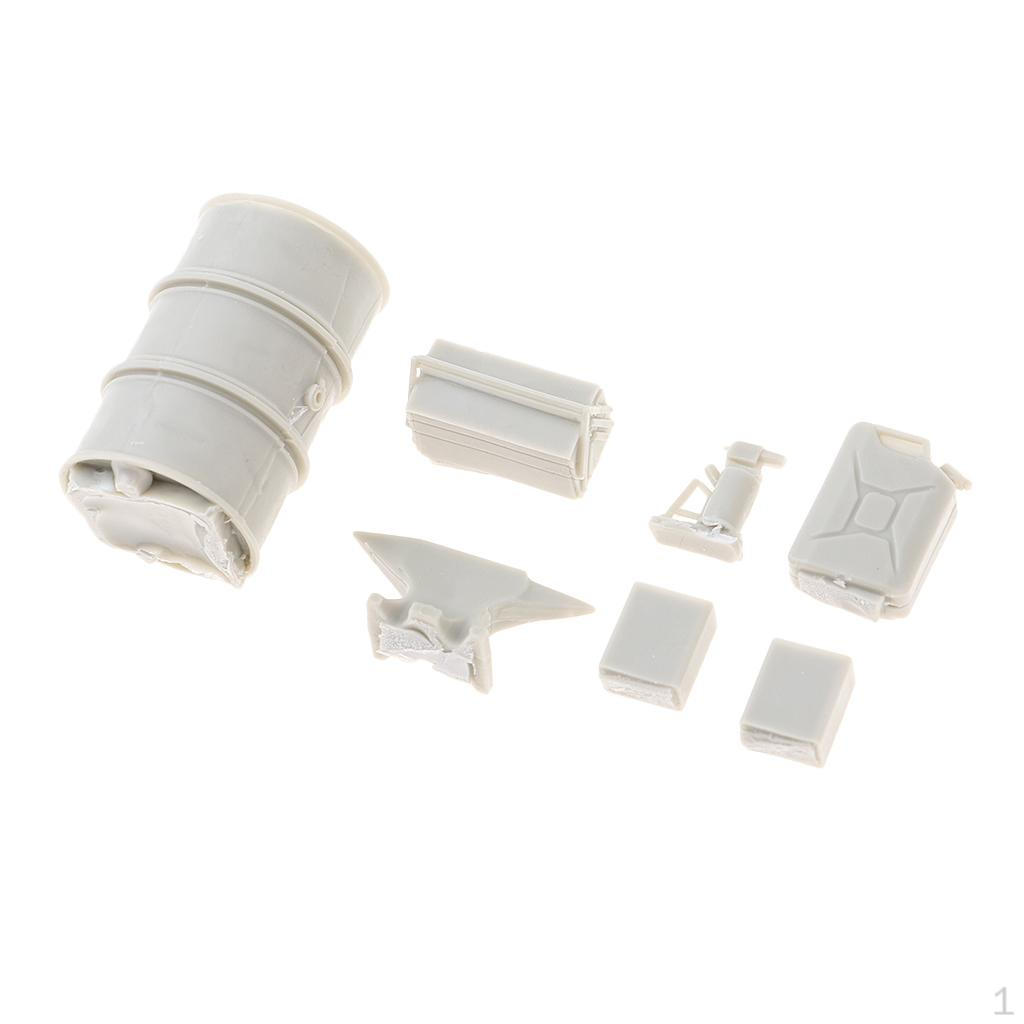 1/35 Scale Drums and Repair Tools Model Resin Figure Kit