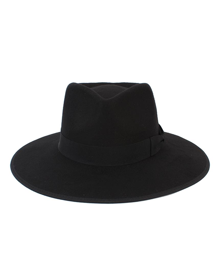Yunibeosyeolkemiseuteuli Ribbon Wool Black Edge Fedora
