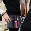 PU Leather Barber Apron Bag: Half-Length, Large-Capacity, Crossbody or Waist for Hairdressing Tools and Scissors