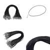 100Pcs Wax Line Necklace Pendant Charms Cord Beads String Lobster Strap Rope Diy