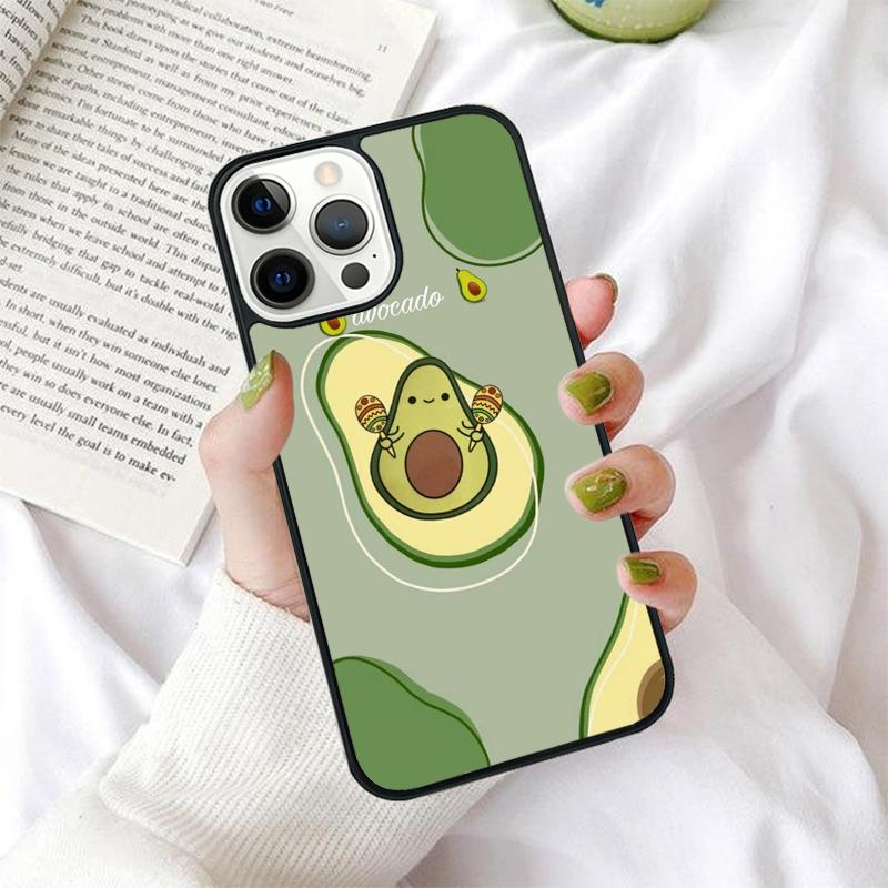Süße Avocado-Handyhülle für iPhone 17 Air 16 PRO MAX 15 14 PLUS 12 11 13 Rückabdeckung Fundas Schale coque