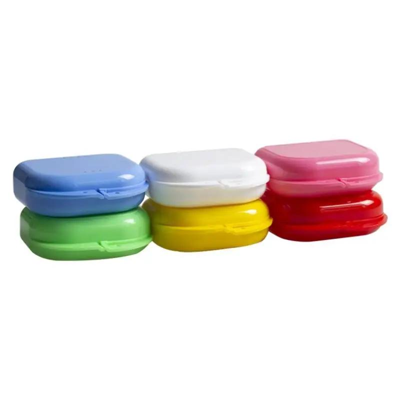 1Pcs Plastic Retainer Case Dental Denture Box Portable Braces Orthodontic Case Dental Retainer Box For Old People