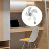 Ceiling Fan Ceiling Light with Fan Ceiling Fan 3 Wind Speeds LED Ceiling Garage Light Plastic Texture for Indoor Use