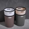 Garbage Bin Modern Style High Capacity Large Opening Shatterproof with Compression Ring Keep Tidy Smooth Surface Household Large Trash Can for Home