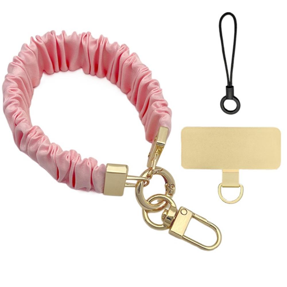 Pendant Mobile Phone Strap Pleated Design Mobile Phone Lanyard Mobile Phone Pendant розовый
