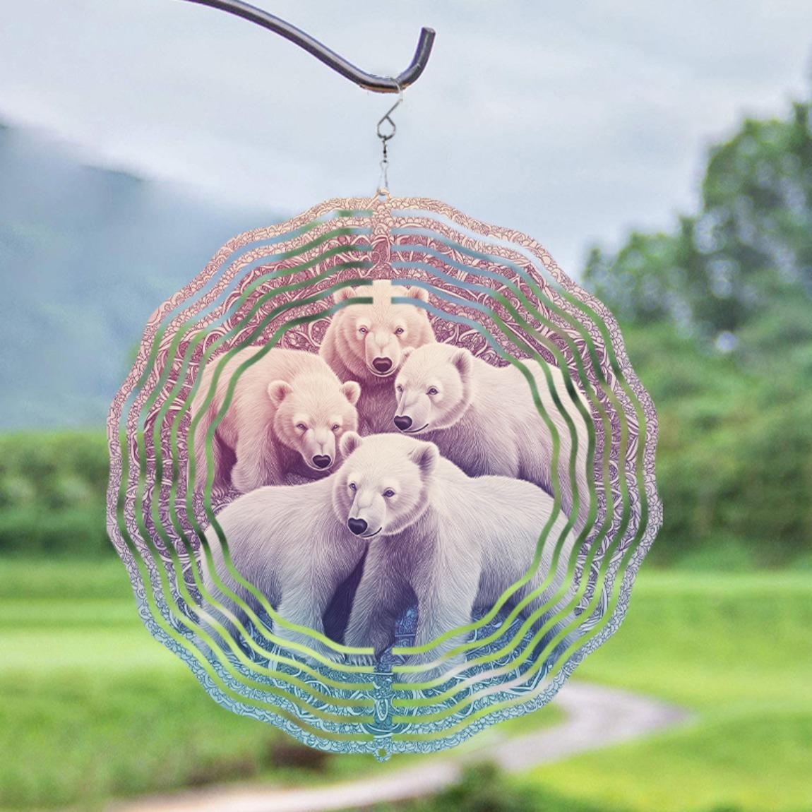 

10 Inch Hanging Wind Chime for Outdoor Garden Decor Dynamic Design with 360 Hook Perfect for Spring and Summer Lawn Decoration 01A