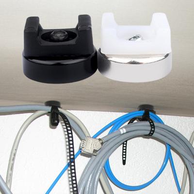 Soportes de Base para Bridas de Cremallera Magnéticas Resistentes a UV Compactos Portátiles Multiusos Liberables Bridas de Cremallera para Cables Soportes de Base Tipo Sillín
