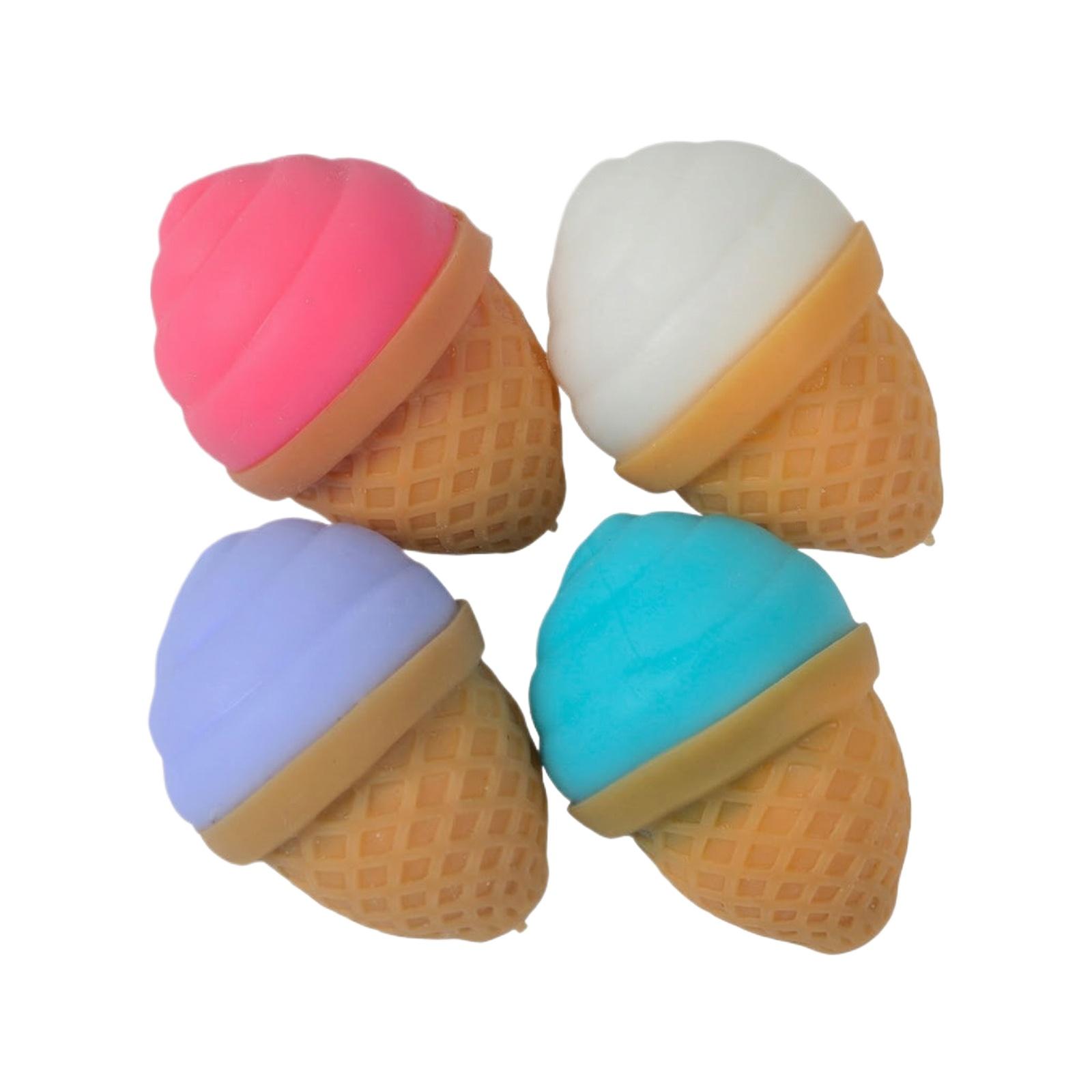 

Ice Cream Shape Toy - Cute And Fun Ice Cream Designs Provide A Pleasant Sensory Experience For Stress Relief.12pcs(Random Color)