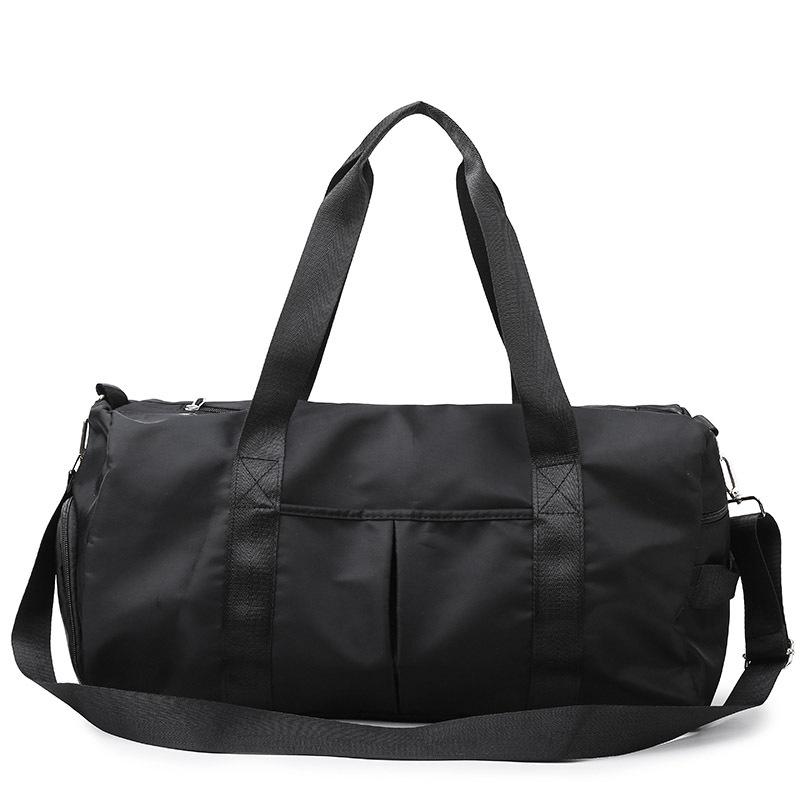 Travel fitness bag new simple travel anti-splashing fabric dry and wet separation shoulder messenger bag
