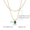 Natural Stone Beaded Titanium Steel Necklace with Sun and Star Pendant Women's Fashion Jewelry