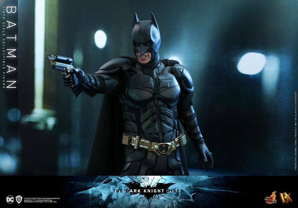 Movie Masterpiece DX The Dark Knight Rises Batman-skala svart (2.0 versjon) 1/6 figur,