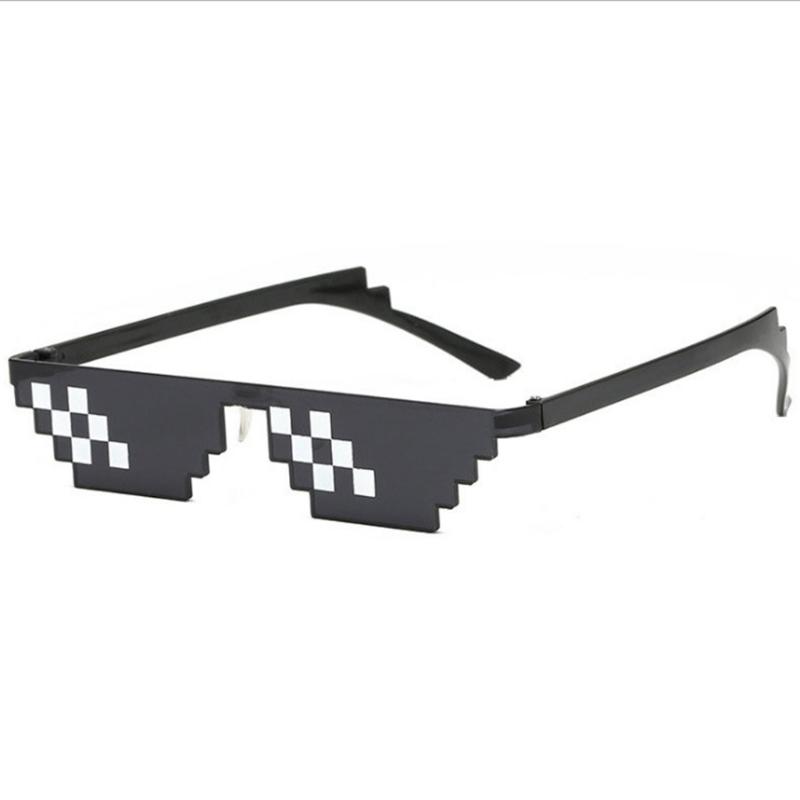Funny Thug Life Sunglasses Pixelated Men Women Brand Party Eyeglasses Mosaic Vintage Eyewear Unisex Gift Toy Glasses Kids Gift