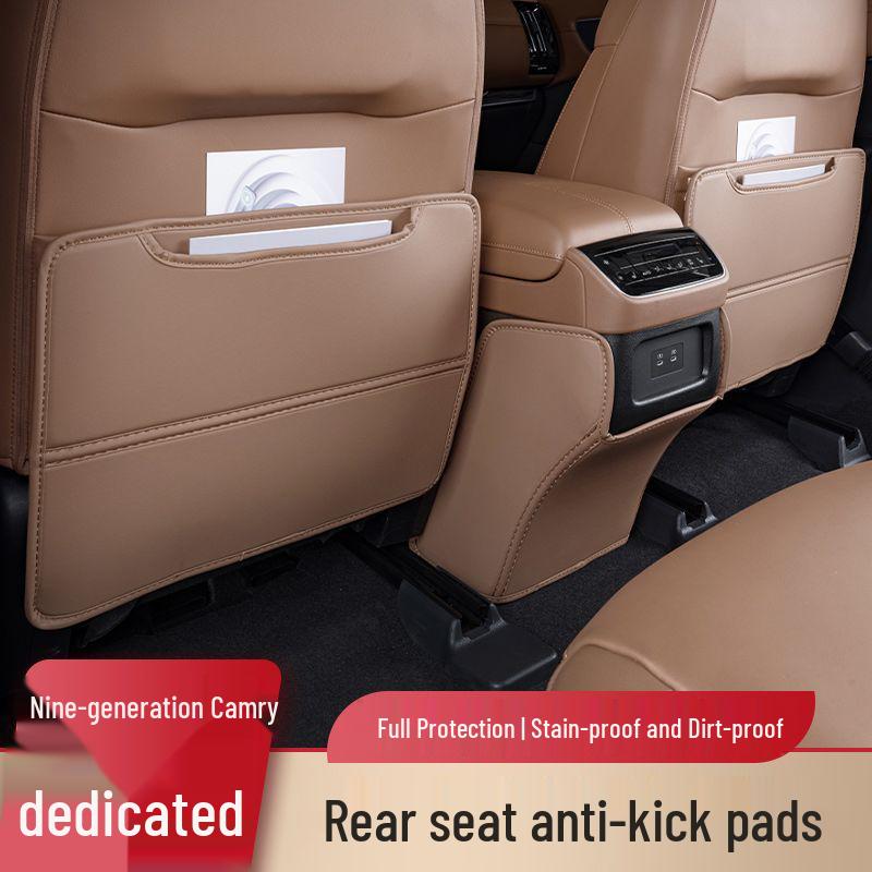 9th Gen Camry Rear Seat Kick Mats - Interior Car Accessories for Back Seat Protection