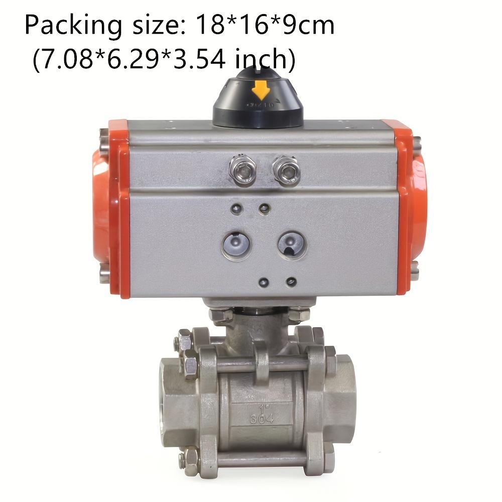 

3/4 Inch Pneumatic Ball Valve Double Acting Air Actuated Actuator Ball Valve срібний