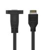 RGEEK 50cm USB 3.1 Front Panel Header Type-E To USB-C Type C Female Connector Extension Wire Cable +Panel Mount Screw