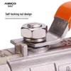 Ameiko 1/2" Two-Piece 304 Stainless Steel Ball Valve with Female Thread for High-Temperature Water Control
