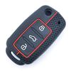 4 Button Silicone Car Key Case Cover Remote Key Fob For Volkswagen Vw Bettle Cc Eos Golf Jetta Passat Tiguan Touareg Seat Skoda