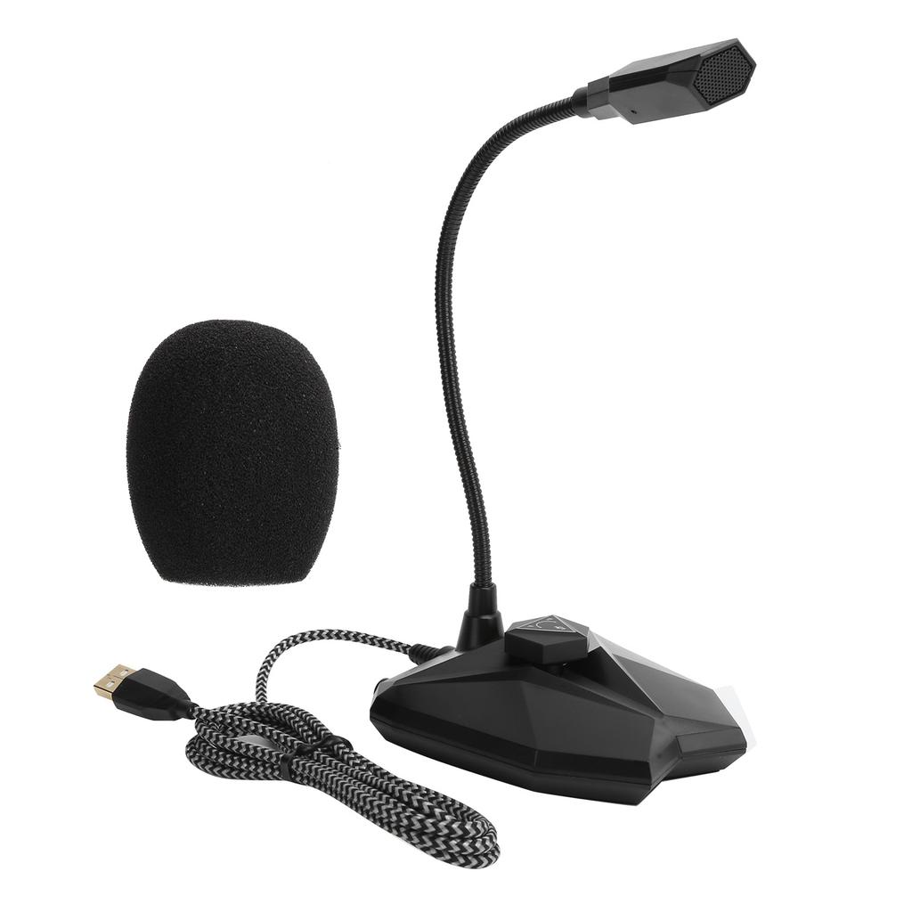 G35 Wired Computer Microphone Capacitor with RGB Indicator Live Chat Mic for Win1087VistaBlack