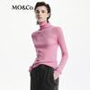 MO&Co. Washable Wool High-Neck Knit Top