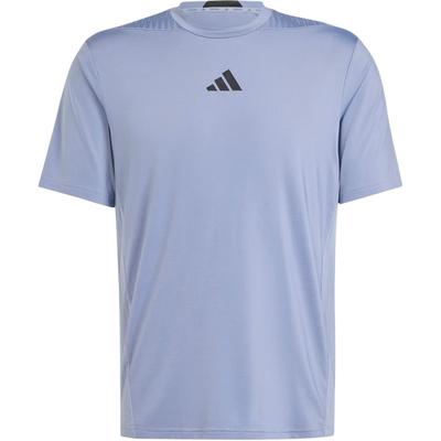 Miękki Wygodny Przyjazny dla Skóry Wszechstronny T-shirt z Krótkim Rękawem Męskie Topy Srebrny Fiolet JI8185