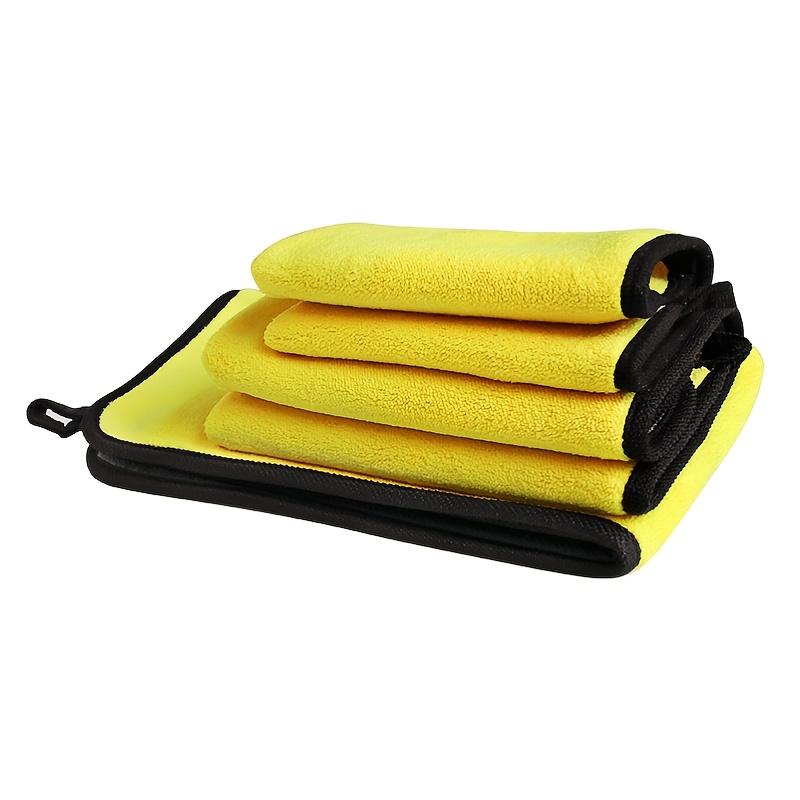 High-density Car Wash Towel, Coral Fleece Double-sided Thickened Car Towel, Absorbent Glass Cleaning Towel, Multi-functional Towel