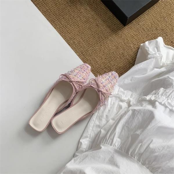 

Модные туфли с закрытым носком, женские тапочки с бантом-бабочкой, мягкие тапочки с бантом-бабочкой, цветочные шлепанцы, туфли с закрытым носком, женские тапочки для улицы, бабочка 35