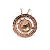 VIVIENNE WESTWOOD Logo Engraved Brass Necklace Women Necklace Rose-Gold 63020097-G002-PINK-GOLD