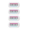 Razor Blade For Women 4pcs/lot 4 Layer Stainless Steel Shaving Blades Safety Beauty Shaver Female