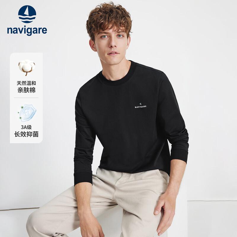 Navigare Men's Crew Neck Long Sleeve T-Shirt