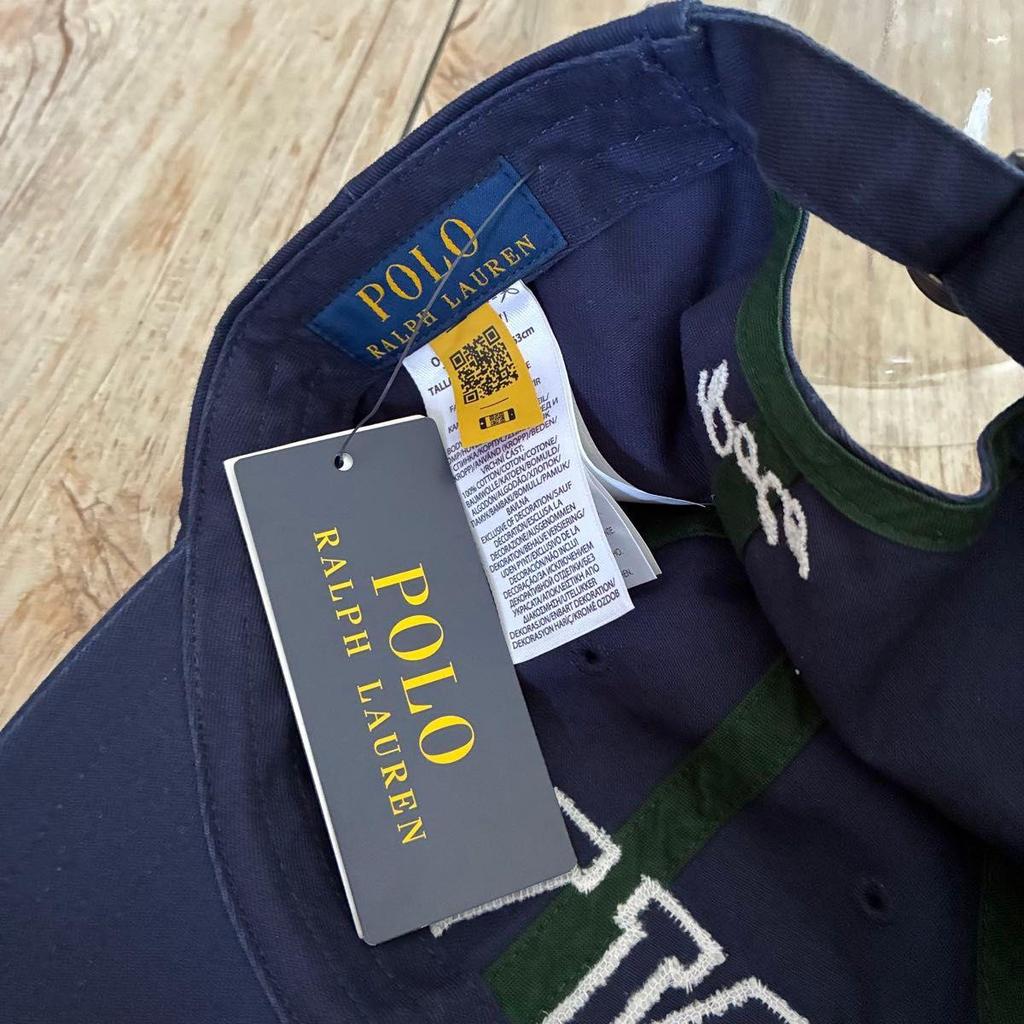 Used Polo Ralph Lauren NY Logo Embroidery Cap Navy New York Hat
