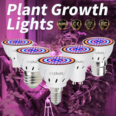 Phyto Lamp LED GU10 Hidroponik Büyüme Işığı E27 Bitki Tohumları Ampul 3 5 7W MR16 B22 Tam Spektrum Fitolamp E14 Sera Yetiştirme Çadırı