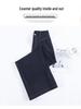 Women's Dark Blue Tencel High-Waisted Slimming Jeans, 2025 Spring/Summer Collection - Straight-Leg, Bright Stitching, Fashionable Draping Design.
