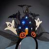 3D Glowing Castles Hairband Party Headwear For Halloween Night Event Theme Costume Accessories Festival Props Headpiece