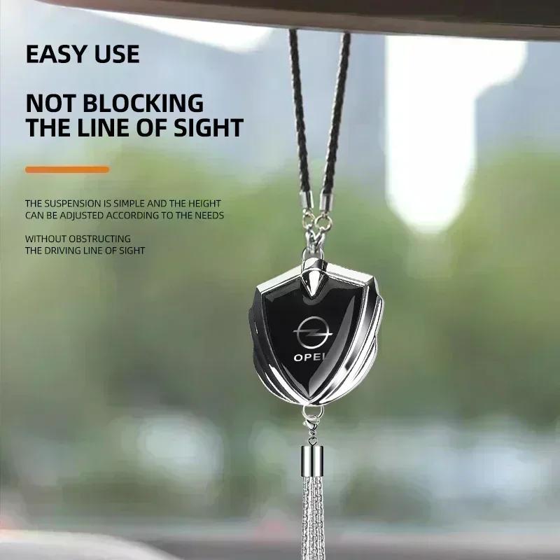 AAIZ1 Car Rearview Mirror Pendant Auto Emblem Accessories For Opel Meriva Corsa Astra Vivaro Signum Insignia Mokka Adam Combo Junior