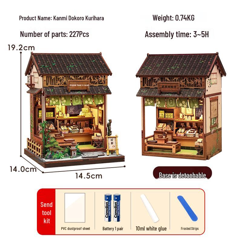Cutebee Japanese Ramen Shop 3D DIY Miniature Wooden Model Toy