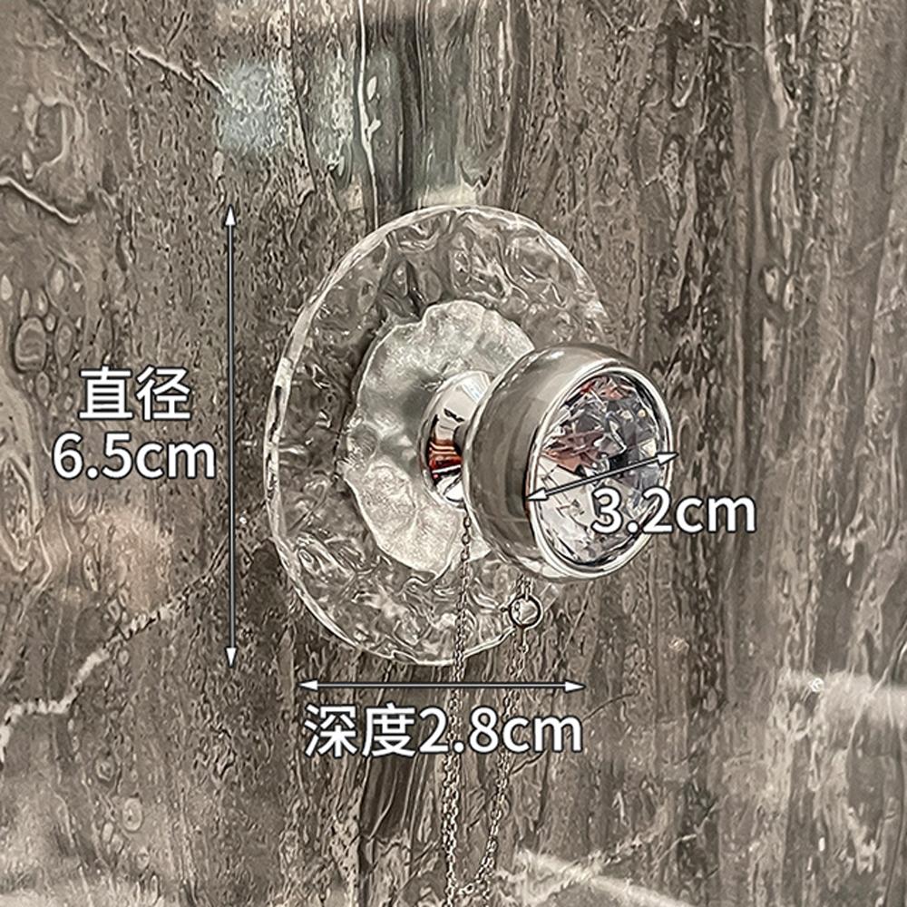 Acrylic Bathroom Crystal Transparent Hook Wall Clothes Hanger Door Handle Towel Key Jewelry Storage Hook Kitchen Accessories