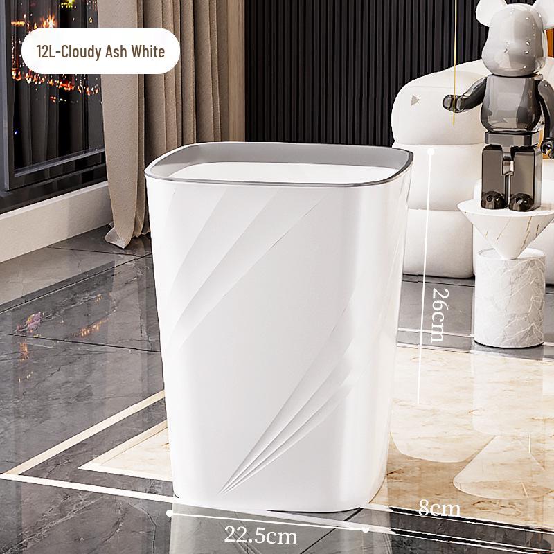 High-End Large Capacity Trash Can for Living Room, Bathroom, Bedroom, Kitchen, Dorm, and Office