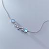 Sterling Silver S925 Silver Bracelet Polaris Bracelet Japanese and Korean Ins Creative Personality Lucky Aurora Colorful Bracelet for Women