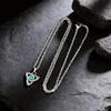 Stainless Steel Men's Retro Necklace with Star Moon Turquoise Pendant (PN-2111)