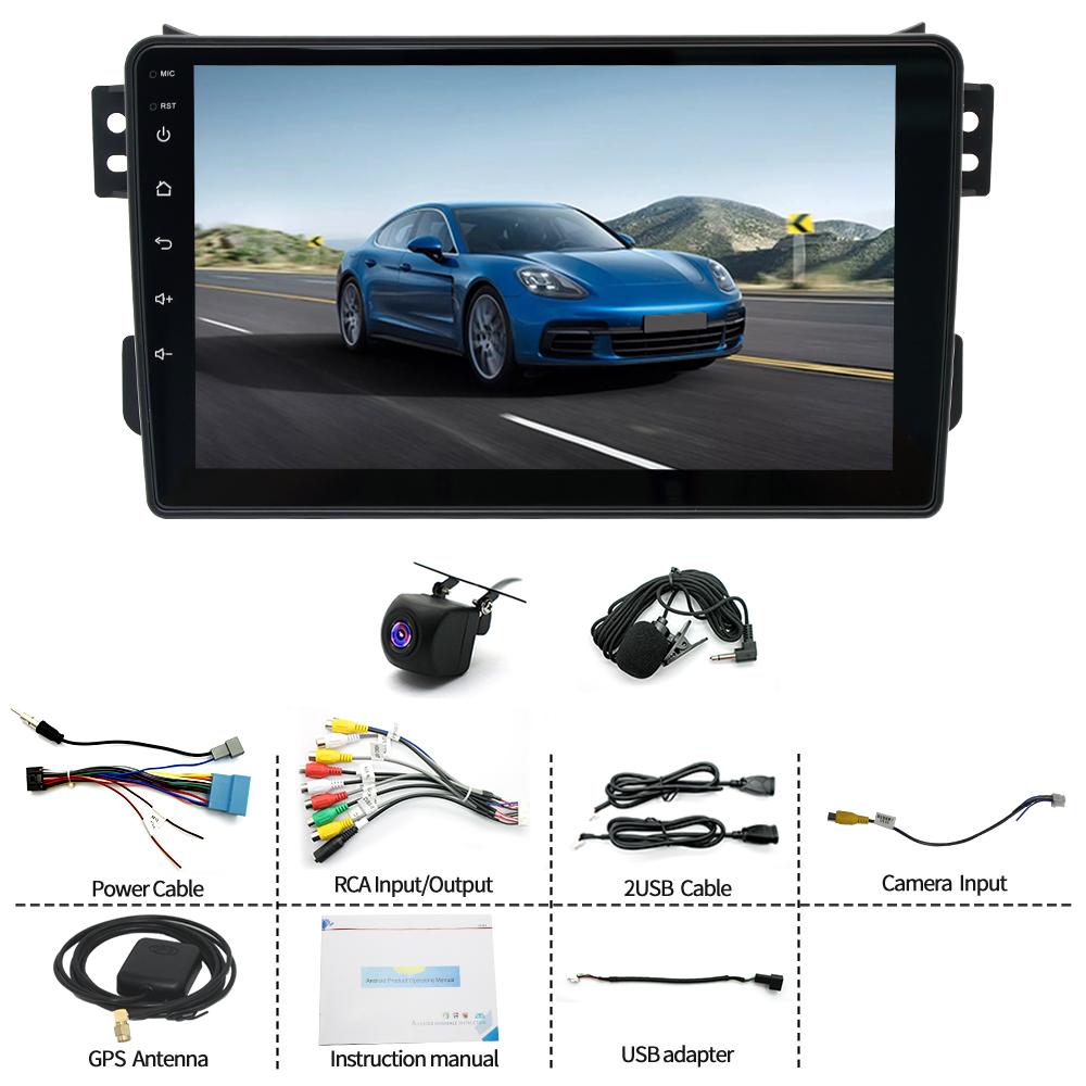 9inch Car Stereo Radio Car-play GPS Navigation Compatible for Suzuki Splash 2008-2014 Android 14
