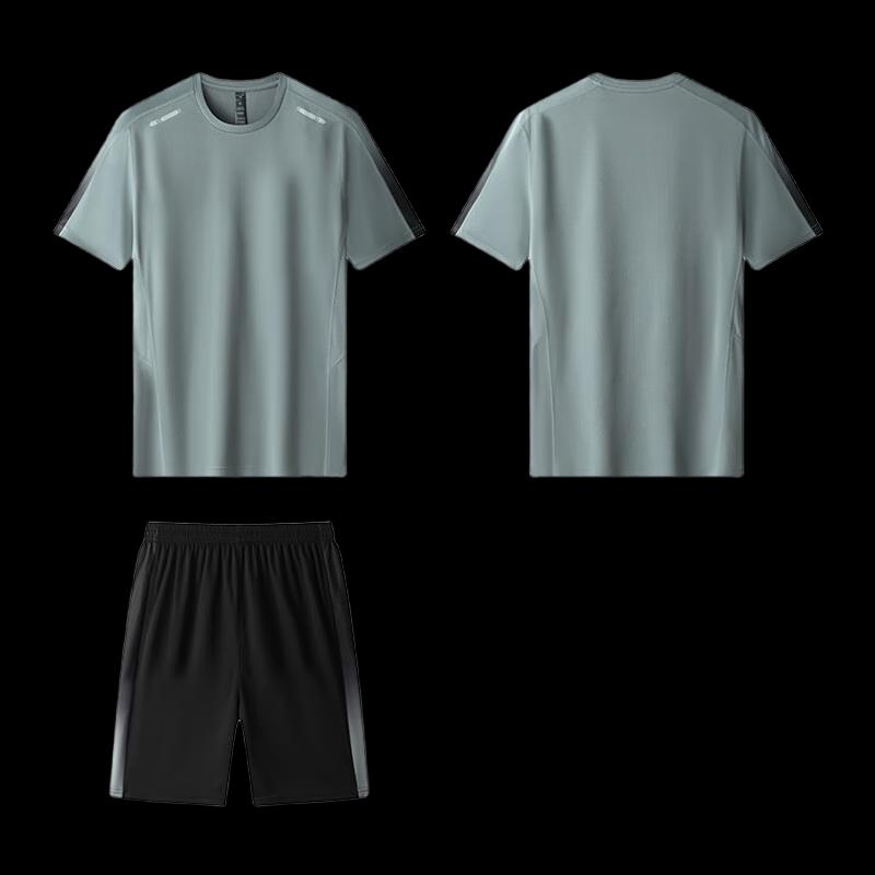 Мужской спортивный комплект с коротким рукавом