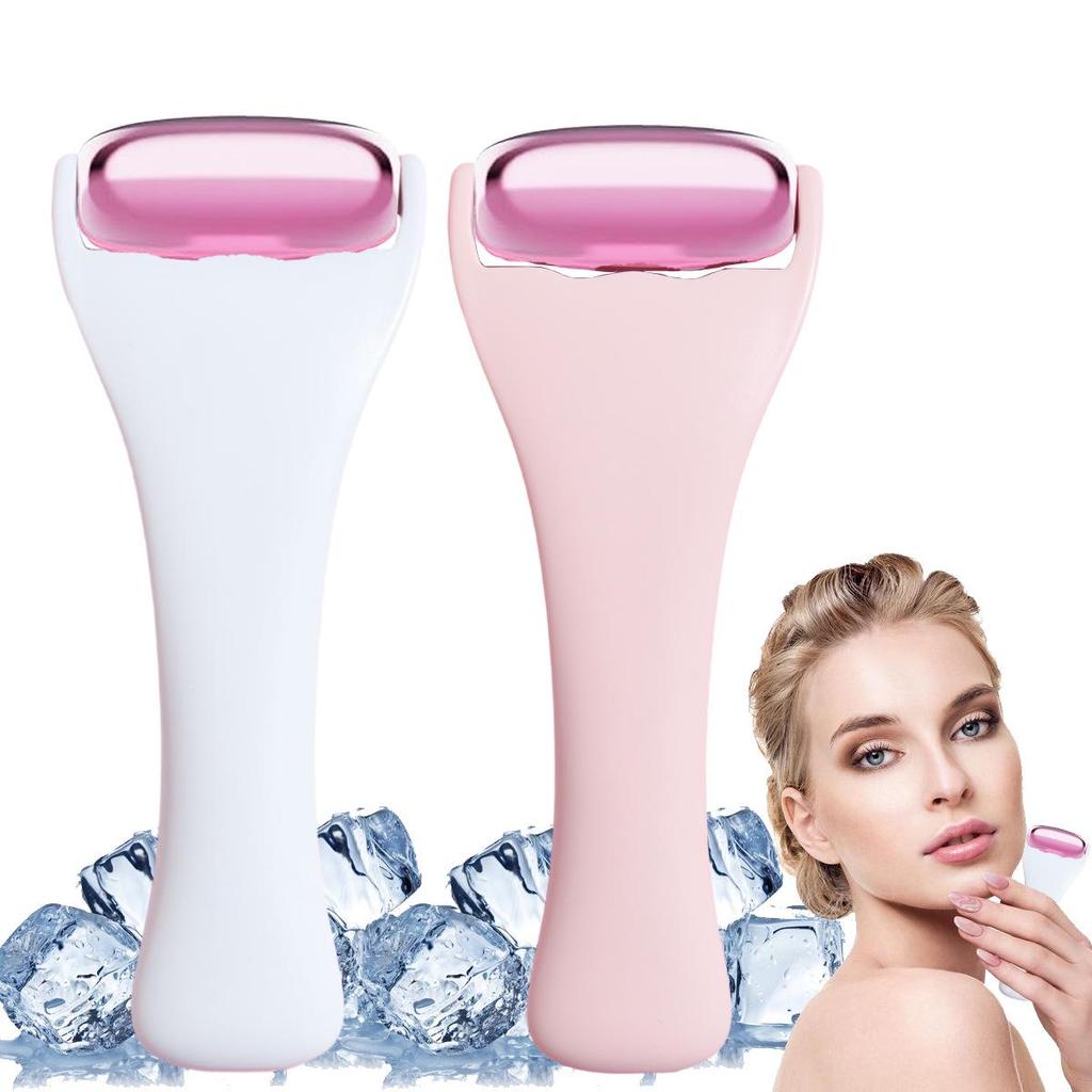 Cross-Border Metal Rose Gold Facial & Body Ice Massage Roller